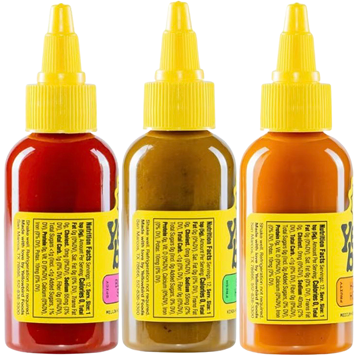 Hot Sauce Variety 3-Pack (Serrano, Habanero, Blue Agave Sriracha)