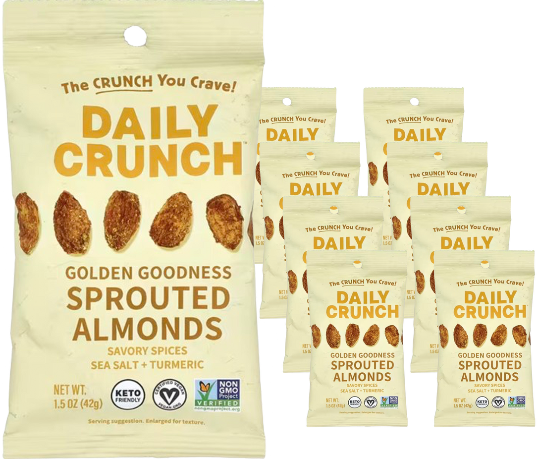 Turmeric + Sea Salt Sprouted Almonds (8 Pack)
