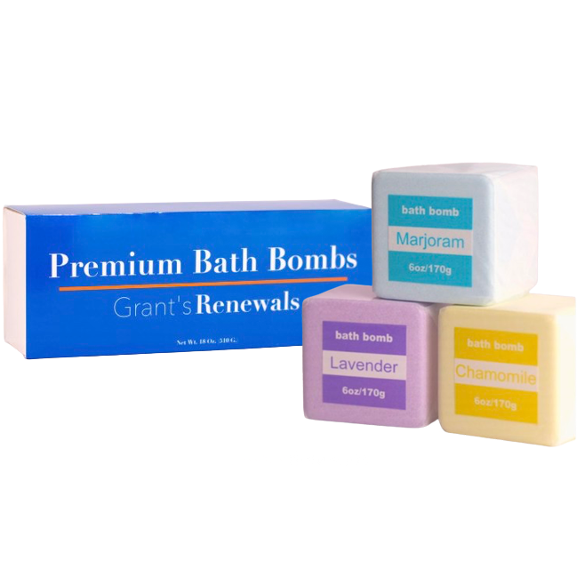 Grant's Renewals Premium Bath Bombs (3 Pack) – Martie