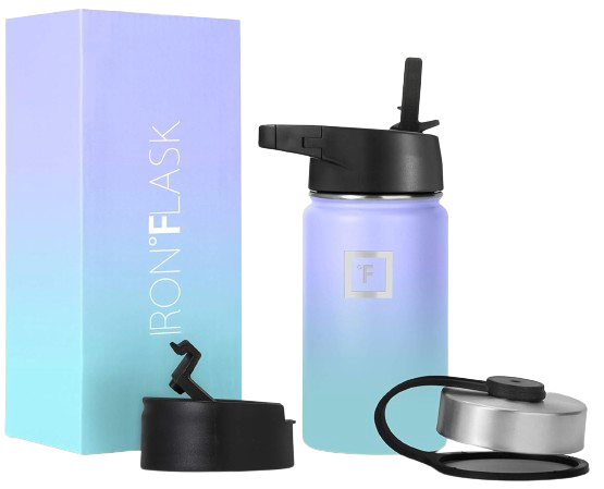 14 oz Wide Mouth Bottle with Straw Lid - Cotton Candy
