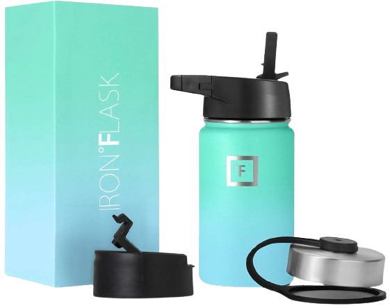 14 oz Wide Mouth Bottle with Straw Lid - Sky