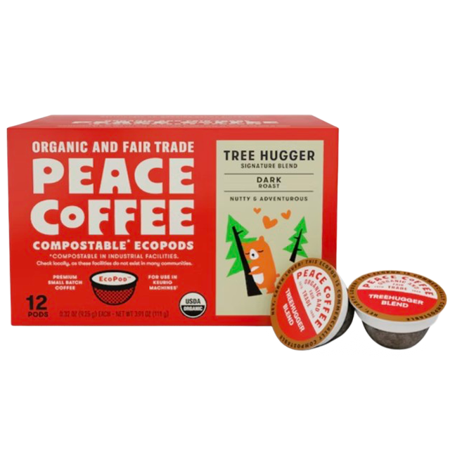 Tree Hugger Signature Blend, Ground Dark Roast (12 K-Cups)