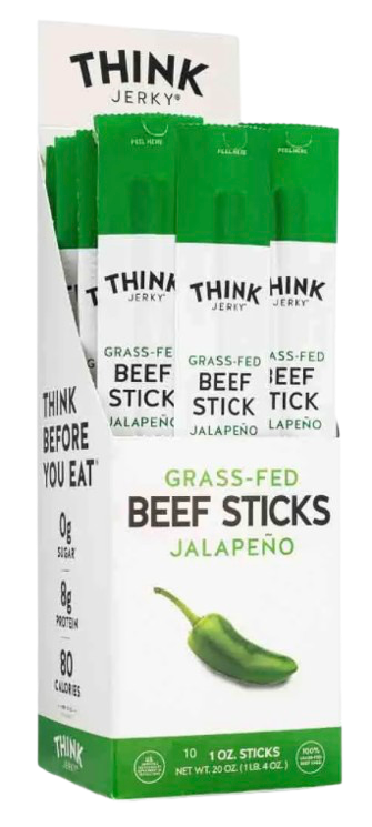 Grass-Fed Jalapeño Beef Stick (10 CT)