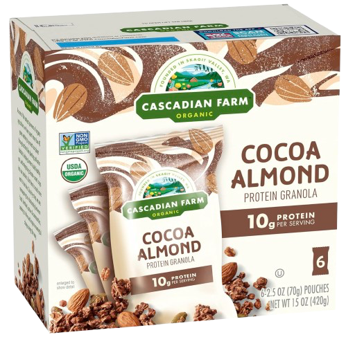 Organic Cocoa Almond Protein Granola (6 CT)