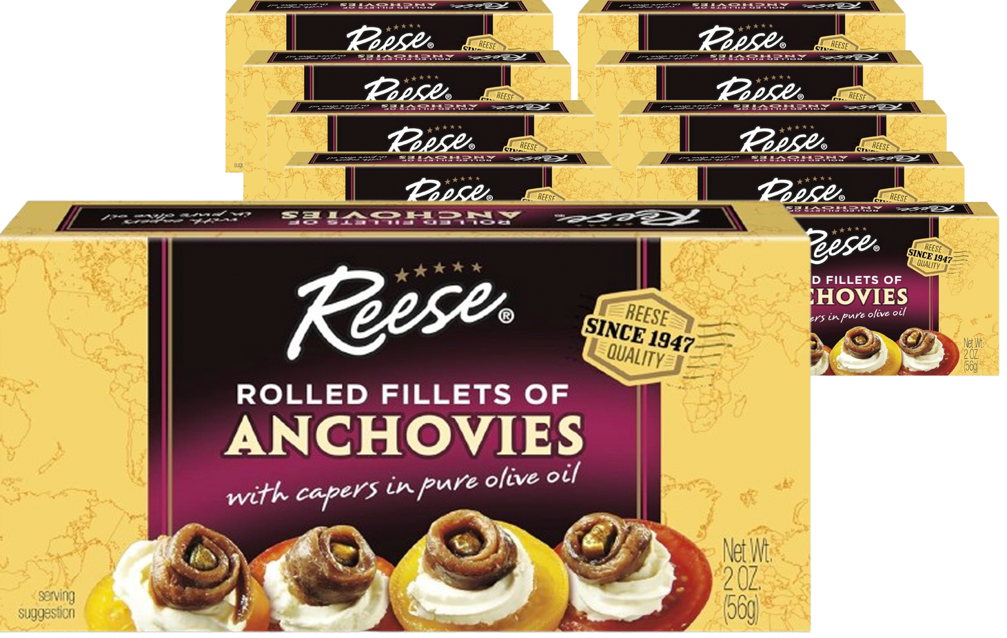 Rolled Fillets of Anchovies (10 Pack)