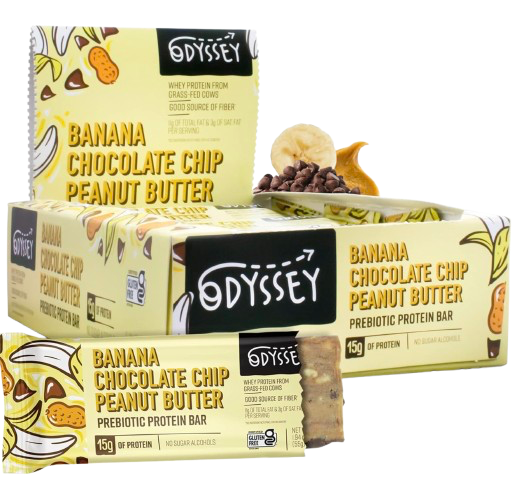 Banana Chocolate Chip Peanut Butter Prebiotic Protein Bar (12 CT)