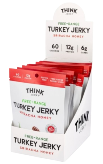 Free-Range Turkey Jerky Sriracha Honey (12 Pack)