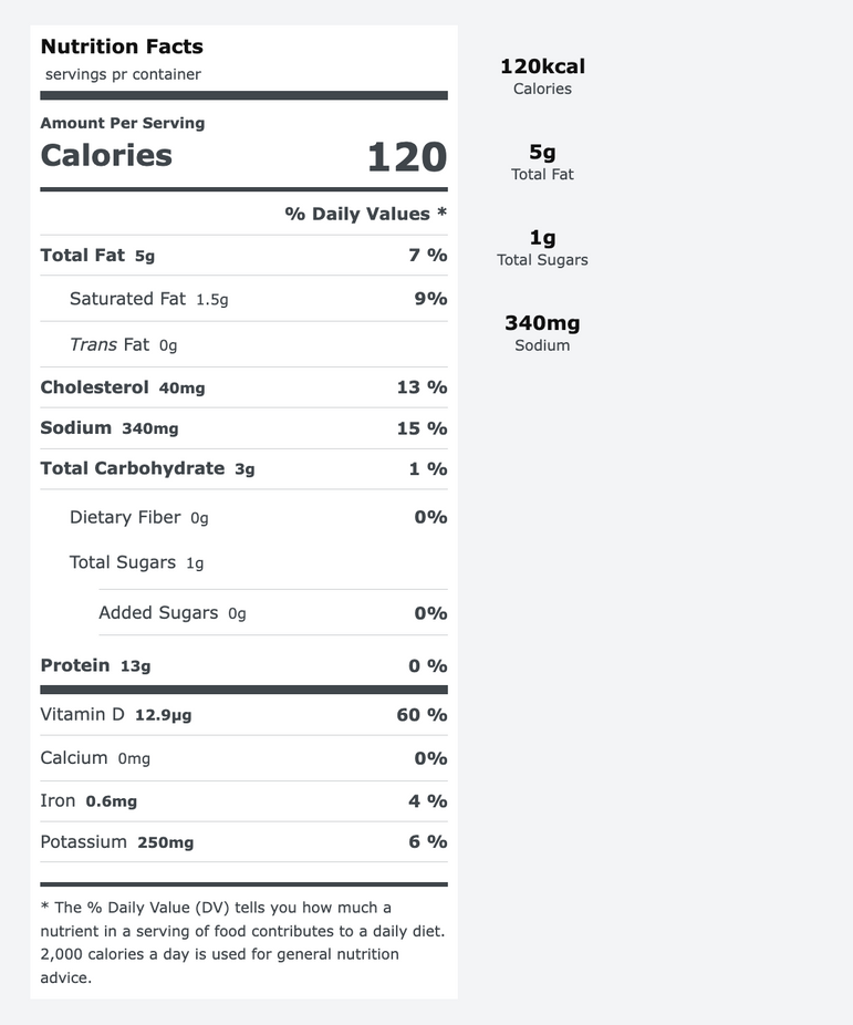 Nutrition Facts