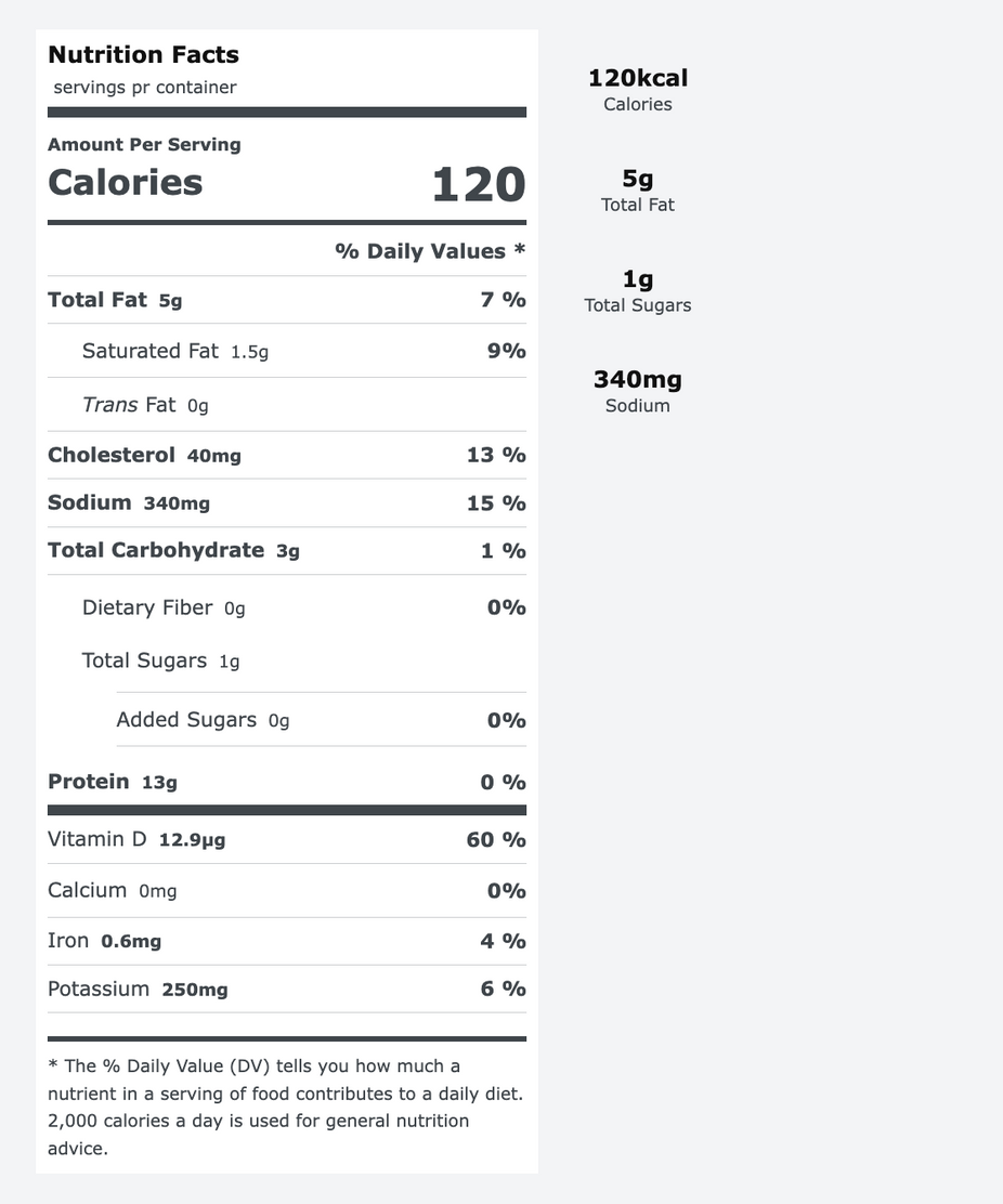Nutrition Facts