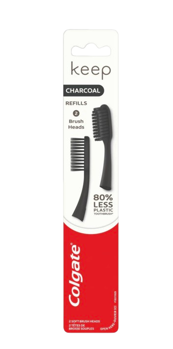 Keep Brush Soft Heads Refill Charcoal (2 CT)