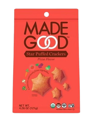 Organic Star Puffed Crackers- Pizza Flavor