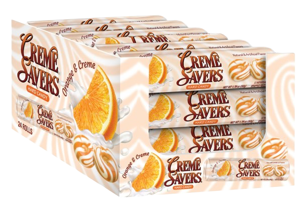 Orange and Creme Roll Candy (24 Pack)