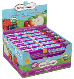 Organic Sour Berry Chewie Fruities Candy Stick (18 Pack)