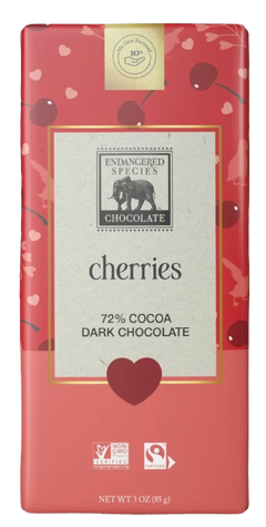 Dark Chocolate with Cherries Chocolate Bar