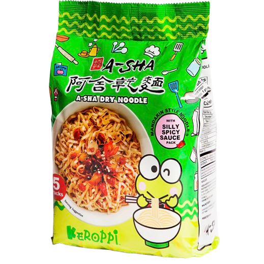 Keroppi Mandarin Noodles - Silly Spicy Sauce (5 CT)
