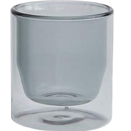 Double-Wall 6oz Glass - Gray