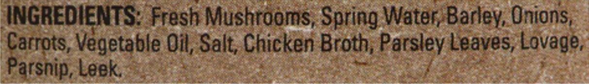 Mushroom Barley Soup