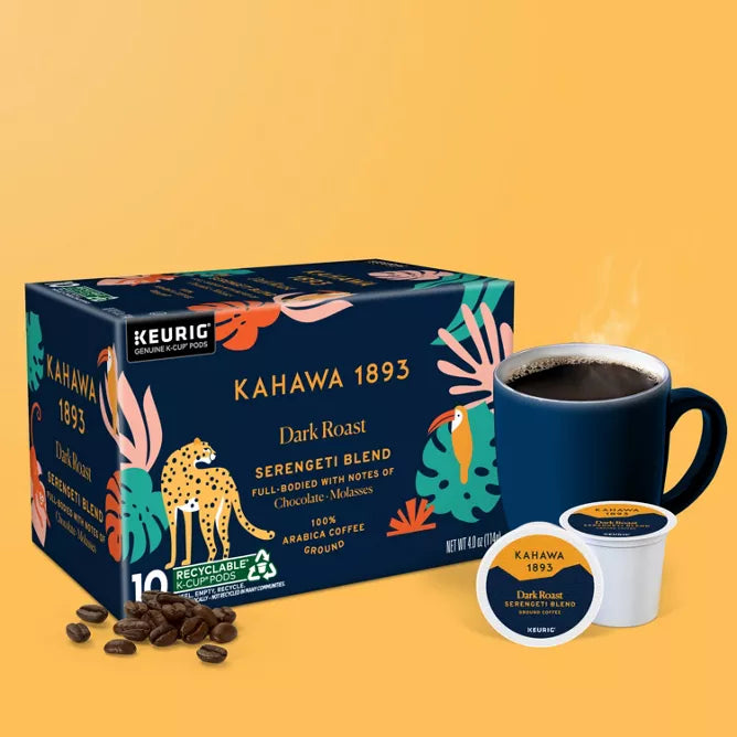 Dark Roast Coffee K-Cup Pods Serengeti Blend  (10 CT)