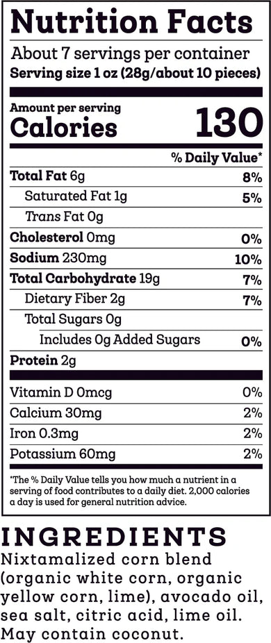 Lime Corn Tortilla Chips