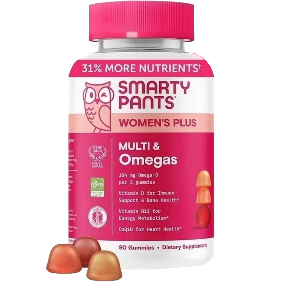 Women's Plus Multivitamin & Omegas Gummies with Vitamins C, D3, B12 & Zinc (90 CT)
