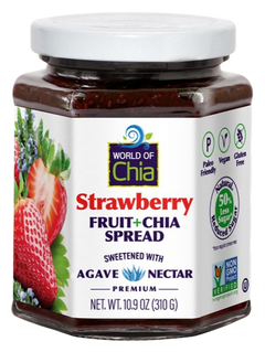 Strawberry Agave Chia Spread with Agave Syrup
