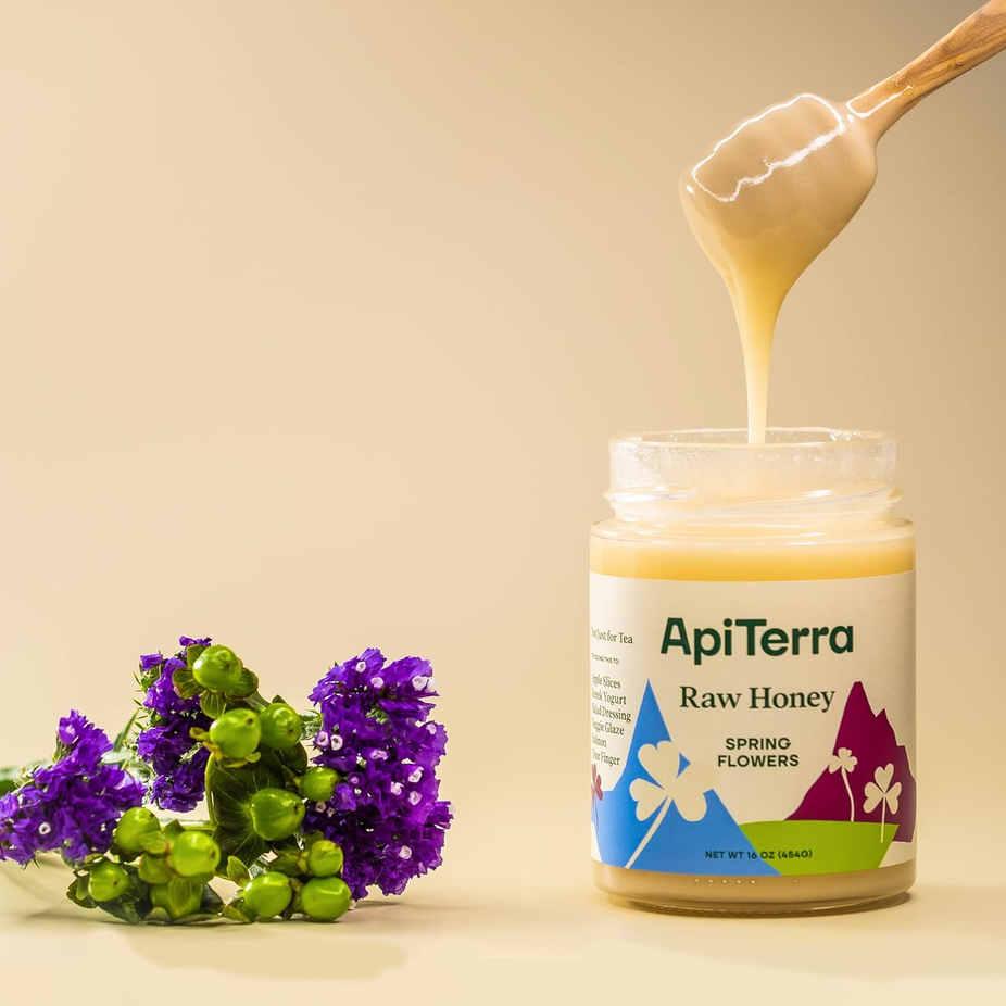 100% Pure Raw Honey Spring Flowers