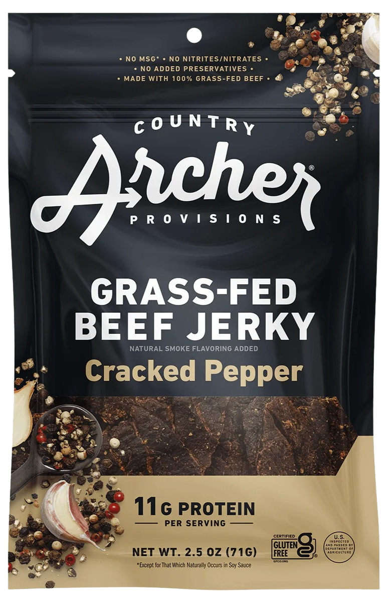 Cracked Pepper Grass-Fed Beef Jerky