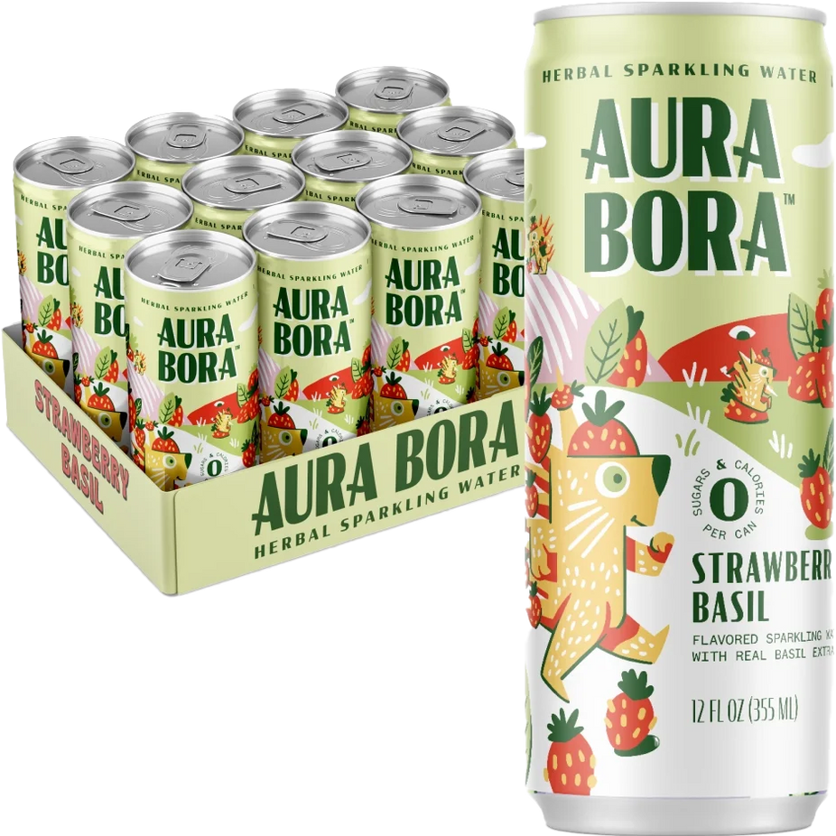 Strawberry Basil Sparkling Water (12 CT)