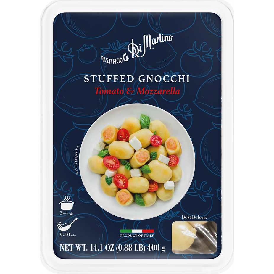Stuffed Gnocchi with Tomato and Mozzarella