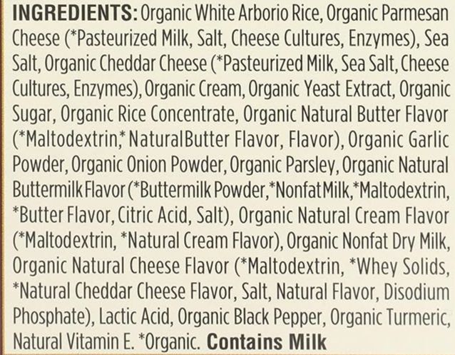 Organic Arborio Rice Creamy Parmesan Risotto