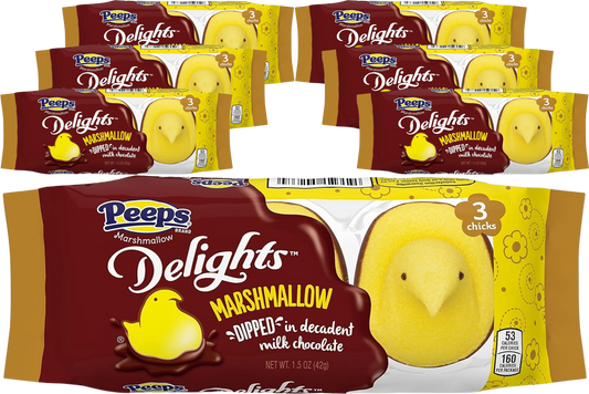 Yellow Chicks Dipped in Milk Chocolate (6 Pack)