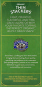 Thin Stackers Organic Basil & Thyme Organic Puffed Grain Cakes - Lightly Salted