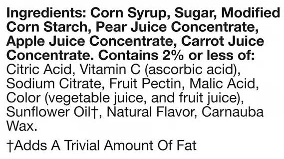 Apple Flavored Fruit Snacks (40 Pouches)