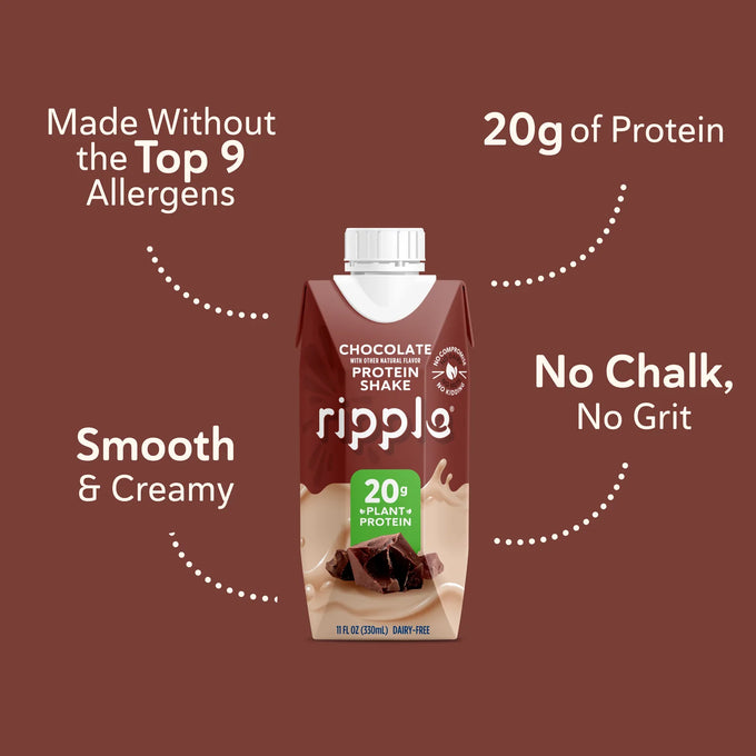 Chocolate RTD Plant Protein Shake (4 Pack)