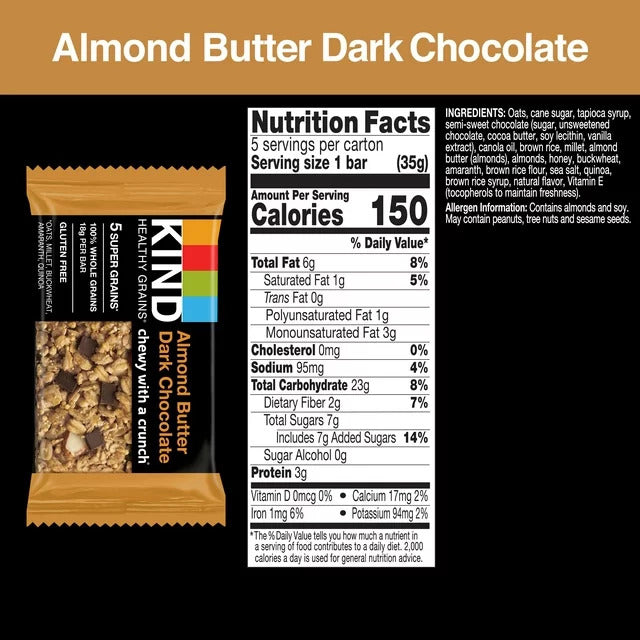 Almond Butter Dark Chocolate (5 Pack)