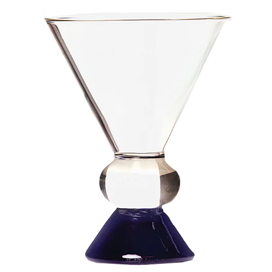 Totem Glass - Clear & Blue