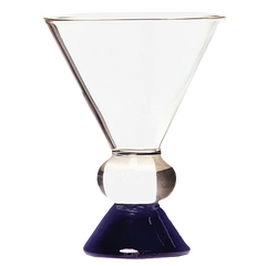 Totem Glass - Clear & Blue