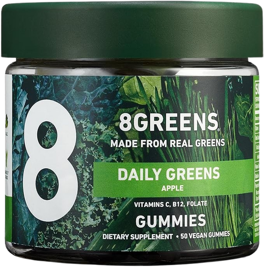 Apple Daily Greens Vegan Gummies Dietary Supplement