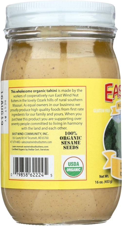 Organic Tahini - Roasted, No Salt