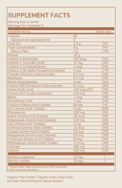 Plant-Based Probiotic Protein Vanilla (10 CT)