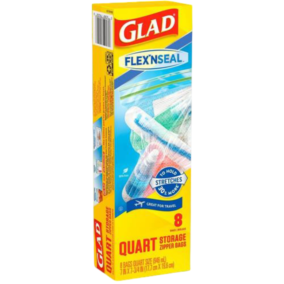 Quart Zipper Storage Bags (8 CT)