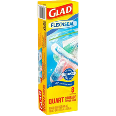 Quart Zipper Storage Bags (8 CT)