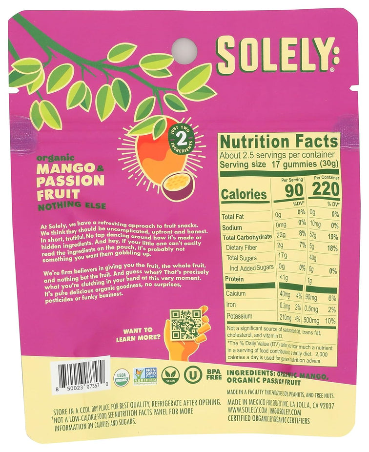 Mango & Passion Fruit Whole Fruit Gummies