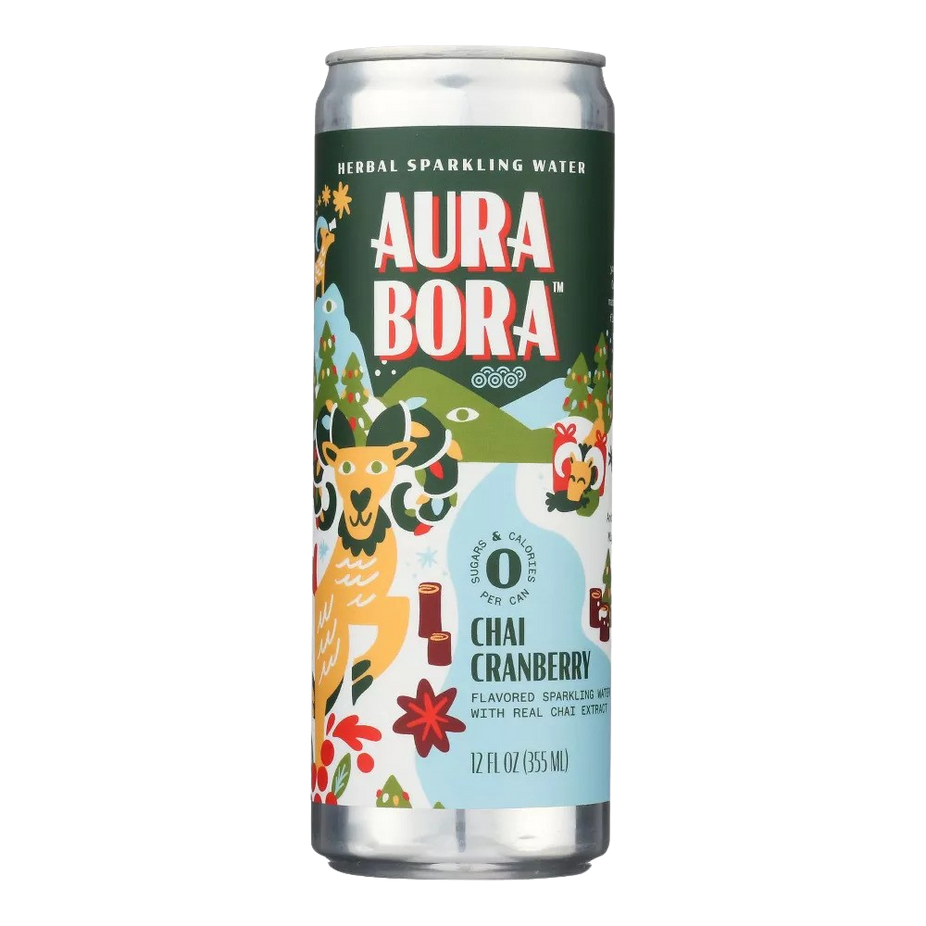 Chai Cranberry Sparkling Water (12 Pack)