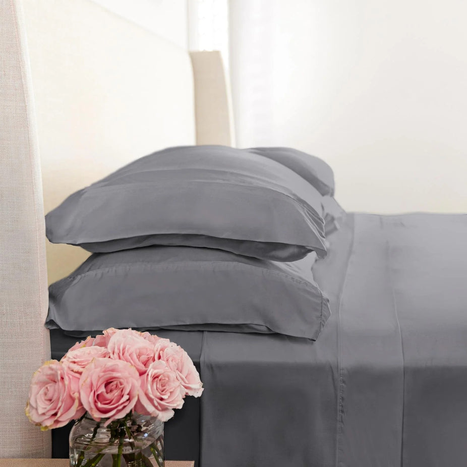 Woven Pillowcase Set in Feather (King)