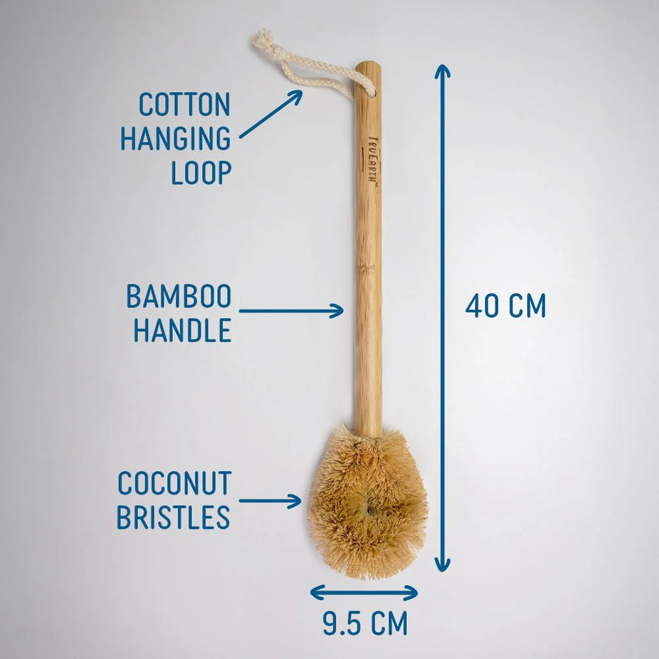 Coconut Bristle and Bamboo Handle Toilet Brush