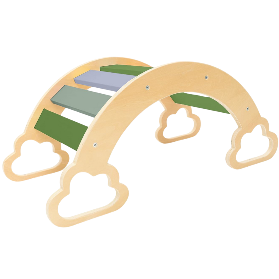 Wooden Arch Climber - Fun Rocking Arch & Climbing Toy For Kids