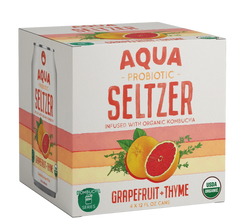 Organic Grapefruit + Thyme Probiotic Seltzer (4 Pack)