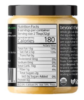 Organic Raw Cashew Butter
