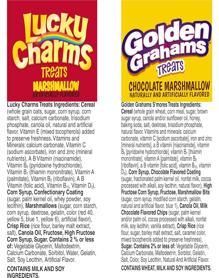 Lucky Charms Treats and Golden Graham Treats Variety Pack (28CT)